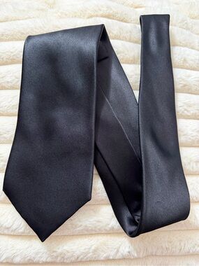 Stefano Ricci Black Satin Men's Tie
